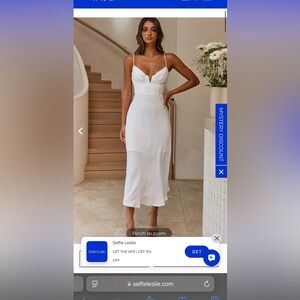 Selfie Leslie white dress